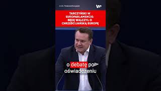 Tarczyński wygarnął im hipokryzję quotBędę walczył za chrześcijańską Europęquot [upl. by Hilel]