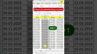 Excel Interview Question Day Month year In Excel  shorts [upl. by Arleen]