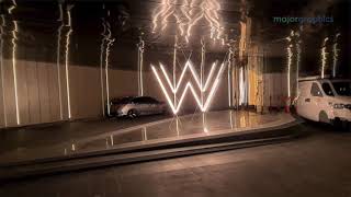 W Hotel Melbourne Porte Cochere Feature Lighting [upl. by Job942]