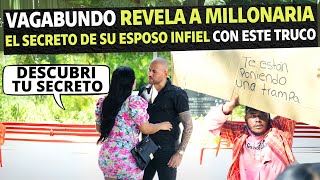 Vagabundo revela a millonaria el secreto de su esposo infiel con este truco [upl. by Eisyak]