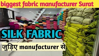 SILK FABRIC MANUFACTURER SURATTAFFETA SILK WHOLESALER IN SURATBIGGEST FABRIC MANUFACTURER SURAT [upl. by Jeu]