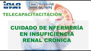 CUIDADO DE ENFERMERÍA EN INSUFICIENCIA RENAL CRÓNICA  Telecapacitación INSN [upl. by Nadya]