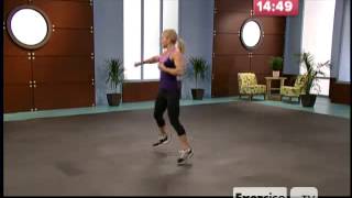 Exercise TV 10 lb Slimdown Cardio Kickboxing [upl. by Yetak652]