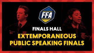 Extemporaneous Public Speaking Finals  2019 National FFA Convention amp Expo [upl. by Leasi]