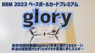 【開封動画】BBM 2023 ベースボールカードプレミアム glory [upl. by Adirem]