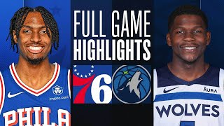 76ERS at TIMBERWOLVES  FULL GAME HIGHLIGHTS  November 22 2023 [upl. by Pattin]