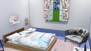 심즈4  sims 아늑한 원룸 자취방  SPEED BUILD  토대가 다른 방 만들기 [upl. by Rez]