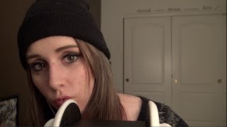 ASMR 3Dio Kissing Sounds Ear Massage  Whispering  Breathing [upl. by Llednew]