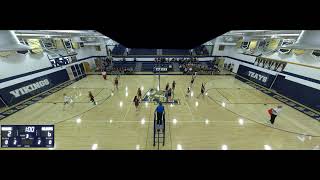 Teays Valley High vs Newark Varsity Womens Volleyball [upl. by Aerdnat]