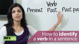 English Grammar Lessons  How to identify a verb in a sentence [upl. by Debi]