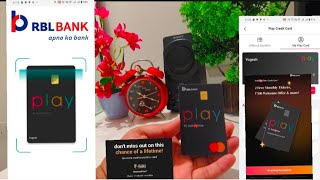 RBL BOOKMYSHOW PLAY CREDIT CARD LIVE APPLY [upl. by Aytnahs]