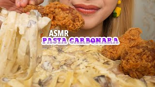 178 Request ASMR PASTA CARBONARA SUPER CREAMY amp AYAM GORENG KRISPY  ASMR Indonesia [upl. by Pedrotti444]