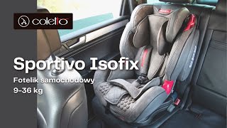 SPORTIVO ISOFIX  Instrukcja obsługi i montaż  Coletto [upl. by Illene381]