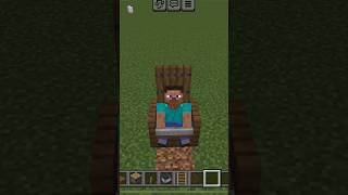 Real sitting chair in minecraft tutorial ytshorts real tutorial minecraft [upl. by Michaelina]