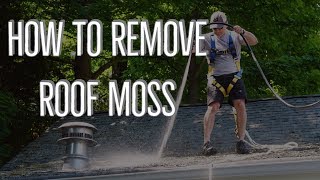 How To Remove Roof Moss  And Keep It Away [upl. by Winthrop]