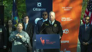 Watch live as NYPD executives provide security details for the 2024 NYC Marathon [upl. by Milissent594]