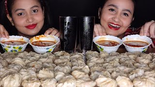 100 MOMOS🥟🥟 EATING CHALLENGE😋🤤 II MUKBANG ASMR [upl. by Siubhan]