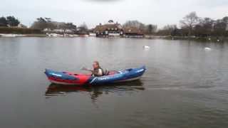 Inflatable Kayak First Lake Test [upl. by Dever]