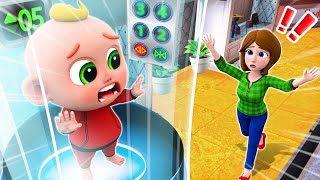 Be Careful in the Elevator Song  Dont Jump in Elevators  Funny Kids Songs amp More Nursery Rhymes [upl. by Kayne]