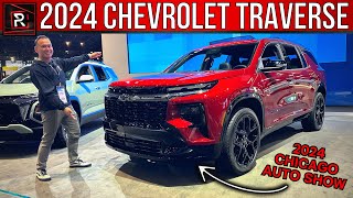 The 2024 Chevrolet Traverse RS Is A Sleeker amp Sportier Looking 3Row Family Hauler [upl. by Lorou]