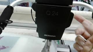 Bernina Q24 longarm features [upl. by Ahsitniuq]