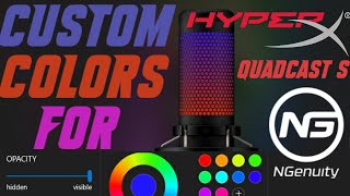 CUSTOM LIGHTING FOR HYPERX QUADCAST S l NGENUITY SOFTWARE [upl. by Naujled]