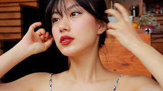 Everyday Red Lip Makeup Look • how to wear red lipstick effortlessly [upl. by Rickie]