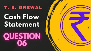 Cash flow statement Q 06 2425  ts grewal DK Goel Class 11th cbse CFS [upl. by Ainafets]