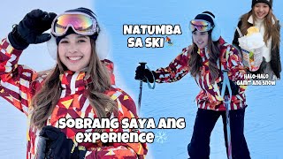 MY FIRST SNOW EXPERIENCE 😭 NAG SKI KAMI ANG SAYAAA  Mahalia E [upl. by Yle]