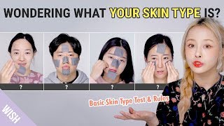 How to Know Your Skin Type  From Test to Skin Care Rules  Wishtrend TV [upl. by Pazit501]