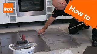 How to tile a floor part 2 laying the tiles [upl. by Westfall]