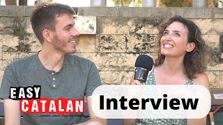 Interview with Easy Catalan  Conversa amb lAndreu dEasy Catalan [upl. by Sinnaiy]