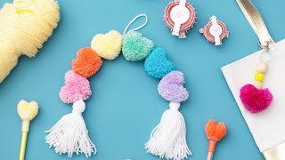 Heart Pom Pom Maker by We R Memory Keepers [upl. by Yrrep]