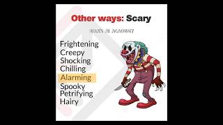 Synonyms Of quot BAD amp SPOOKY quot communicationskills englishlesson vocabulary foryou learnenglish [upl. by Rhona814]