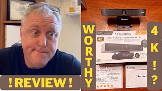 Aluratek 4K WebCam Performance Review of Video  Sound quality [upl. by Gertie]