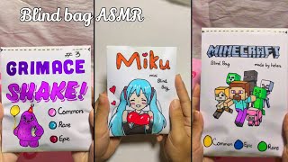 Diy Blind Bag Unboxing Short Collection P2 💙 ASMR miku diy craft papercraft minecraft kuromi [upl. by Suh757]