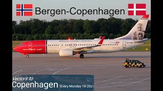 Vatsim Live  ENBREKCH  Norwegian  PMDG 738 [upl. by Cheyney]