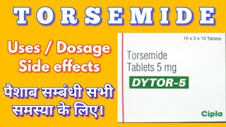 Torsemide tablet  Dytor tablet  Dytor 10 mg tablet uses warnings side effects [upl. by Desdee160]