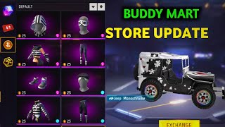 BUDDY MART amp FF TOKEN STORE UPDATE FREE FIRE 😍 [upl. by Solracesoj]