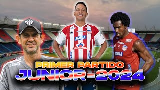 🦈⚽  JUNIOR VS REAL CARTAGENA  Amistoso 2024 juniordebarranquilla fpc [upl. by Nimar]