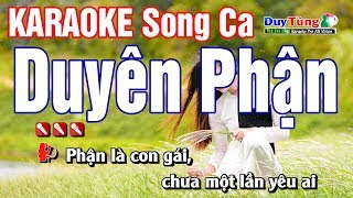 Karaoke  Duyên Phận  Song Ca  Nhạc Sống Duy Tùng [upl. by Francesca]