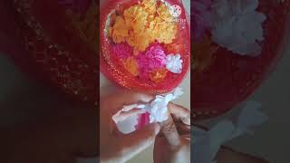 flower making ideas for Diwali decoration shorts reuseidea flower diwalidecoration [upl. by Daggett]