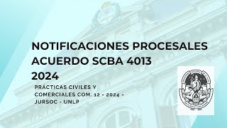 Notificaciones procesales 2024 [upl. by Aneetsirk41]