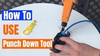 How to Use Punch Down Tool Only 8 StepsDetailed InstructionStep by Step VCELINK [upl. by Bren]