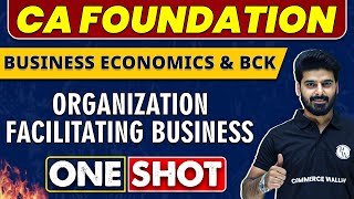 Organizations Facilitating Business  CA Foundation  Economics amp BCK 🔥 [upl. by Kono]