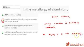 In the metallurgy of aluminium [upl. by Giamo]