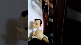 Pinocchio wooden marionette vintage style [upl. by Etterual]