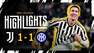 HIGHLIGHTS JUVENTUS 11 INTER  THE UNBEATEN RUN CONTINUES [upl. by Azer850]