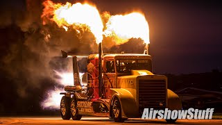 Shockwave Jet Truck Night Show [upl. by Eilesor746]