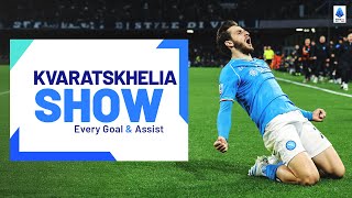 Khvicha Kvaratskhelia SHOW Every Goal amp Assist  Serie A 202324 [upl. by Macdonald]